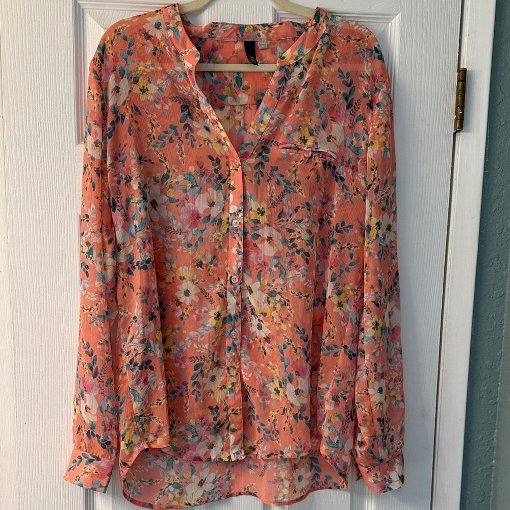 Kut from the Kloth Vibrant Floral Blouse